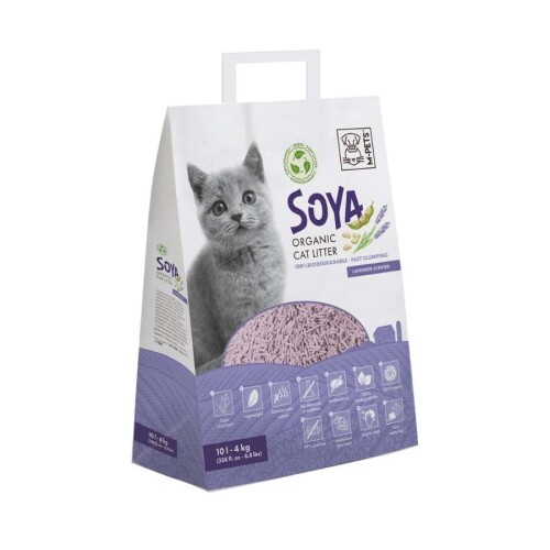 M-Pets Soya Organik Lavantalı Kedi Kumu 10 L - 1