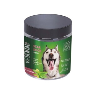 M-Pets Star Stick Yeşil Çaylı Diş Sağlığı Destekleyici Küçük ve Orta Irk Köpek Ödülü 170 Gr - 1