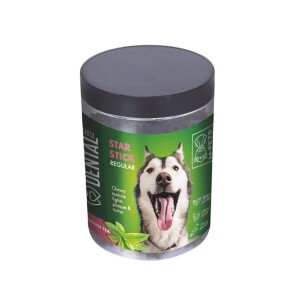 M-Pets Star Stick Yeşil Çaylı Diş Sağlığı Destekleyici Orta ve Büyük Irk Köpek Ödülü 340 Gr - M-Pets