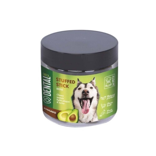 M-Pets Stuffed Stick Avokado Özlü Diş Sağlığı Destekleyici Küçük Irklar İçin Köpek Ödülü 100 Gr - 1