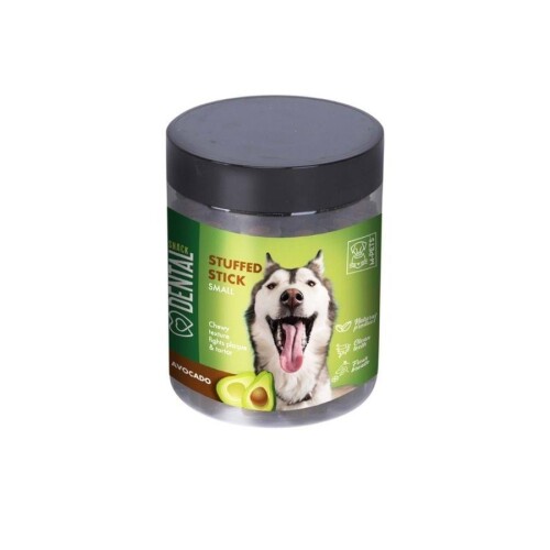 M-Pets Stuffed Stick Avokado Özlü Diş Sağlığı Destekleyici Küçük ve Orta Irklar İçin Köpek Ödülü 170 Gr - 1