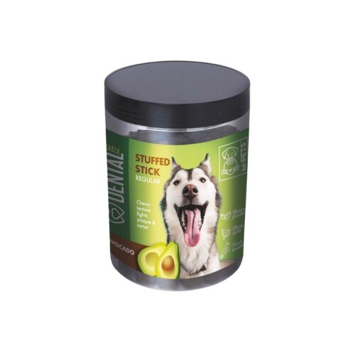 M-Pets Stuffed Stick Avokado Özlü Diş Sağlığı Destekleyici Orta ve Büyük Irklar İçin Köpek Ödülü 400 Gr - 1