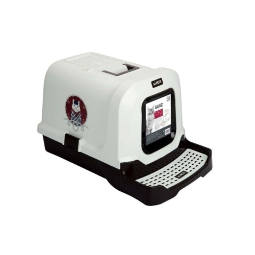 M-Pets Suez Sailor Kapalı Kedi Tuvaleti 69x42x41 Cm - 1