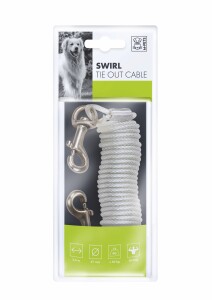 M-Pets Swirl Köpekler İçin Bahçe Bağlama Halatı - M-Pets