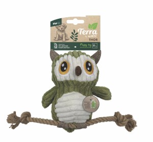 M-Pets Thor Baykuş Peluş Kedi ve Köpek Oyuncağı 30x13x7 Cm - M-Pets