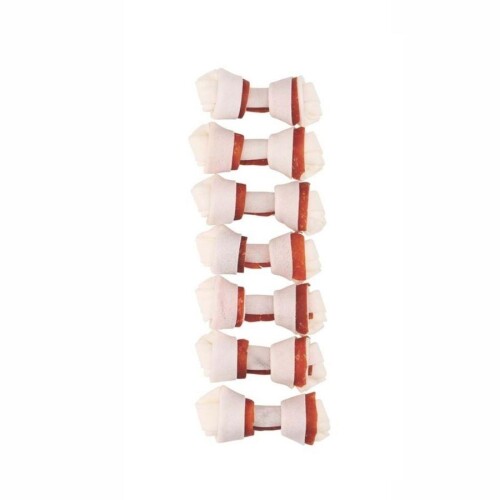 M-Pets Trusty Biftekli Düğüm Köpek Ödül Kemiği 84 gr 6,5 cm 7'li - 2
