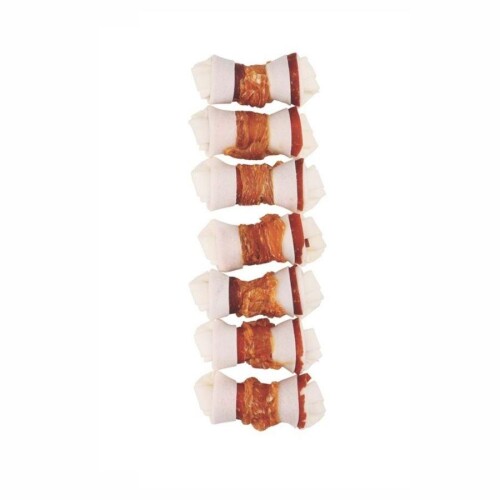 M-Pets Trusty Extra Biftekli Düğüm Köpek Ödül Kemiği 105 gr 6,4 cm 7'li - 2