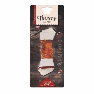 M-Pets Trusty Extra Sığır Etli Düğümlü Köpek Çiğneme Kemiği 75 gr, 15.3 Cm - M-Pets