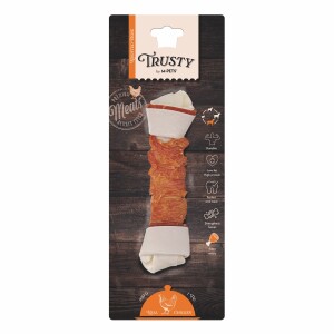 M-Pets Trusty Tavuklu Düğümlü Köpek Çiğneme Kemiği 100 gr, 20.3 Cm - M-Pets