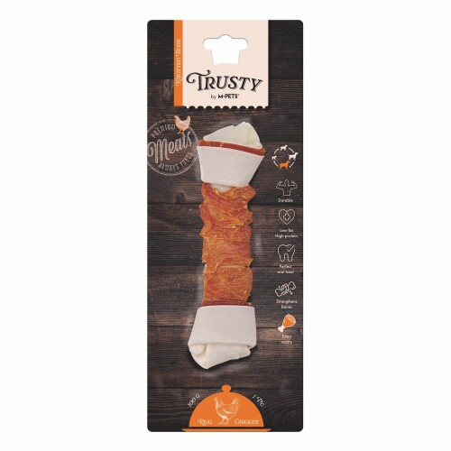M-Pets Trusty Tavuklu Düğümlü Köpek Çiğneme Kemiği 100 gr, 20.3 Cm - 1