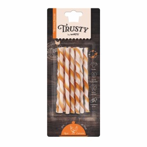 M-Pets Trusty Twisted Tavuklu Çubuk Köpek Ödülü 10'lu 12.7 Cm - M-Pets