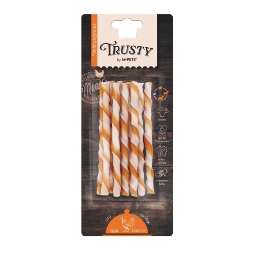 M-Pets Trusty Twisted Tavuklu Çubuk Köpek Ödülü 10'lu 12.7 Cm - 1