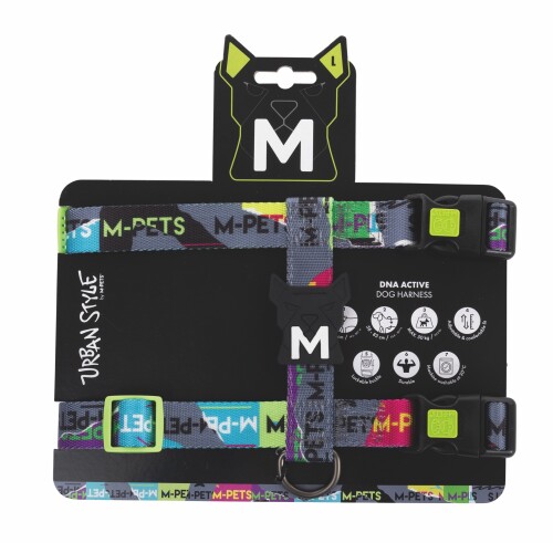 M-Pets Urban Style DNA Active Köpek Göğüs Tasması 49-83 Cm - 1