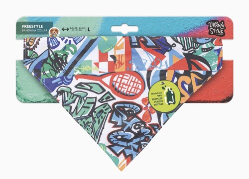 M-Pets Urban Style Freestyle Bandanalı Köpek Tasması L - 1