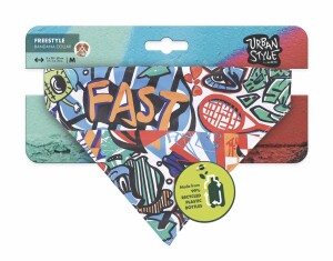 M-Pets Urban Style Freestyle Bandanalı Köpek Tasması M - M-Pets