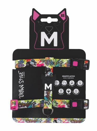 M-Pets Urban Style Graffiti Active Köpek Göğüs Tasması Xs - 1