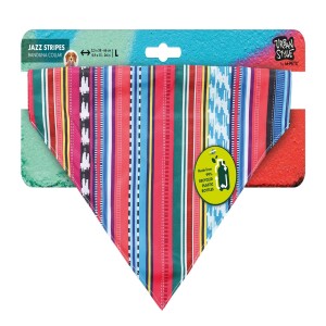 M-Pets Urban Style Jazz Stripes Bandanalı Köpek Tasması L - M-Pets