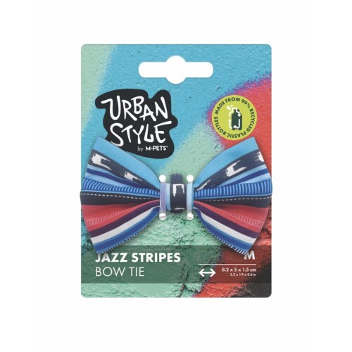 M-Pets Urban Style Jazz Stripes Kedi Papyonu M - 1
