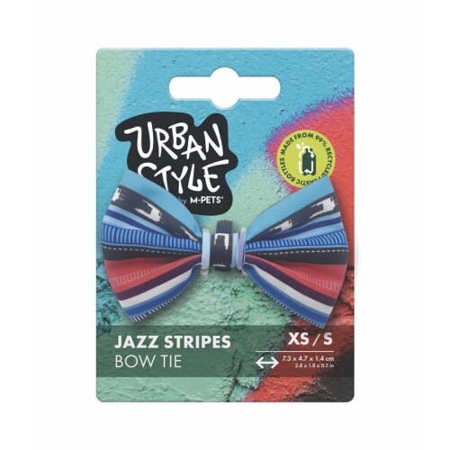 M-Pets Urban Style Jazz Stripes Kedi Papyonu XS-S - 1