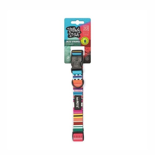 M-Pets Urban Style Jazz Stripes Köpek Boyun Tasması L - 1