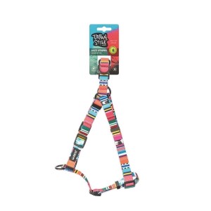 M-Pets Urban Style Jazz Stripes Köpek Göğüs Tasması M - M-Pets