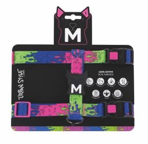 M-Pets Urban Style Lava Active Köpek Göğüs Tasması 49-83 Cm - M-Pets