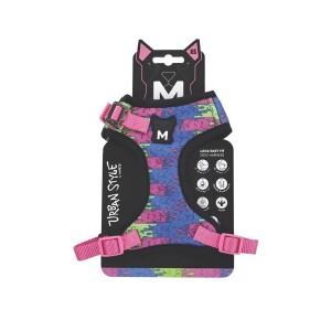 M-Pets Urban Style Lava Easy Fit Pembe Köpek Göğüs Tasması XS - M-Pets