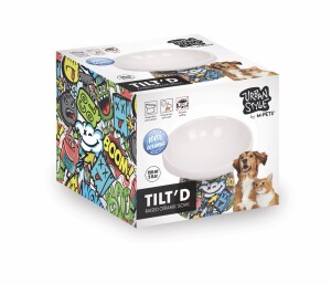 M-Pets Urban Style Tilted Eğimli Seramik Mama Kabı 150 Ml - M-Pets