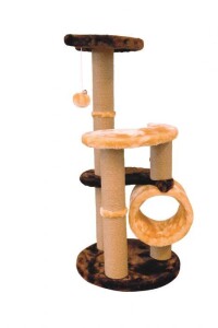 M-Pets Ventoux Kedi Tırmalama Tahtası 40x40x86 Cm - M-Pets