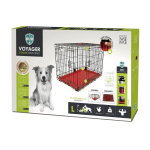 M-Pets Voyager İki Kapılı Köpek Kafesi 91x58x63 L - M-Pets