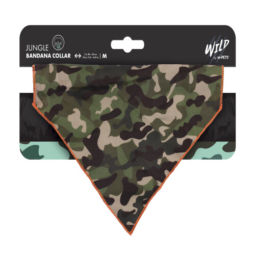 M-Pets Wild Jungle Bandanalı Köpek Tasması M - 1