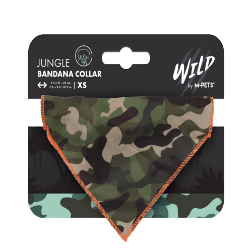 M-Pets Wild Jungle Bandanalı Köpek Tasması Xs - 1