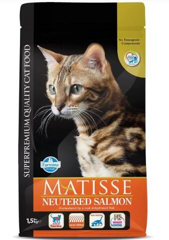 Matisse Kısırlaştırılmış Somonlu Yetişkin Kedi Maması 1,5 kg - 1