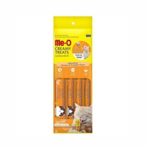 Me-O Creamy Tavuklu ve Bal Kabaklı Yetişkin Kedi Ödülü 4x15 gr - 1