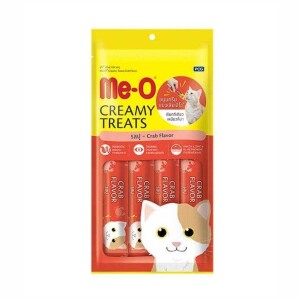 Me-O Creamy Yengeçli ve Ton Balıklı Yetişkin Kedi Ödülü 4x15 gr - Me-O