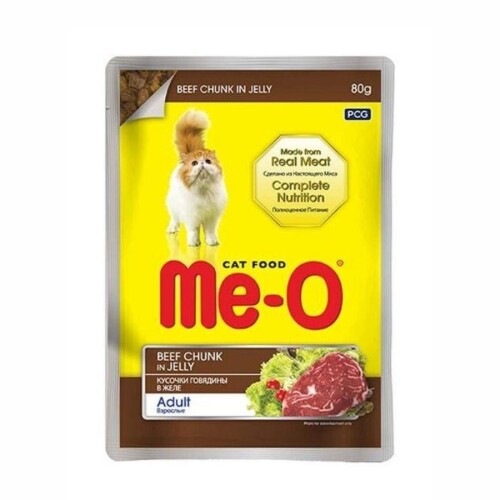 Me-O Pouch Dana Etli Yetişkin Kedi Konservesi 80 Gr - 1
