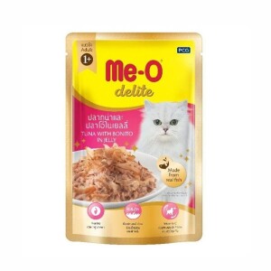 Me-O Pouch Delite Palamut ve Ton Balıklı Yetişkin Kedi Konservesi 70 Gr - Me-O