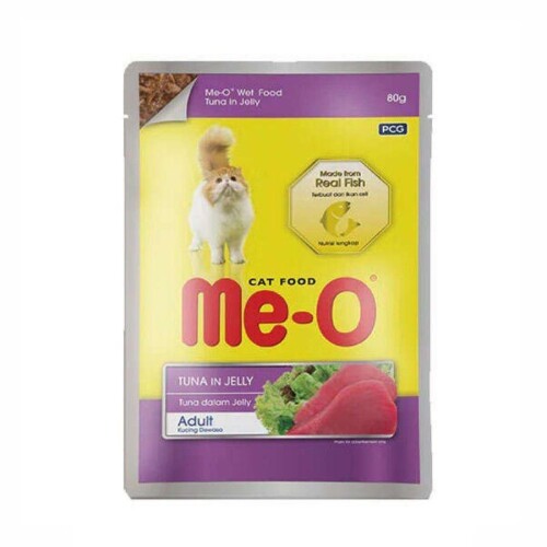 Me-O Pouch Jelly Ton Balıklı Yetişkin Kedi Konservesi 80 Gr - 1
