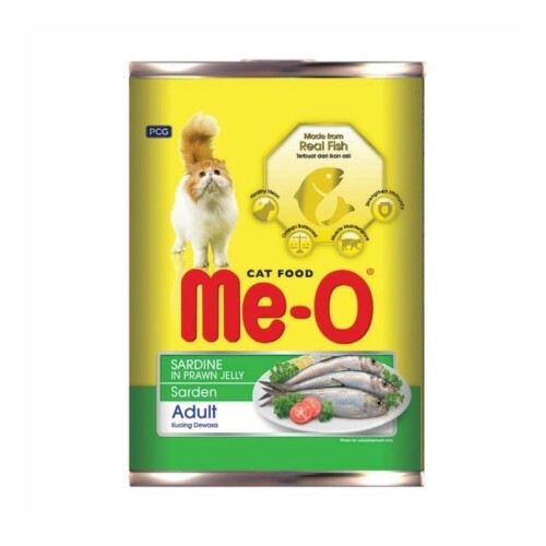 Me-O Sardalya ve Karides Soslu Yetişkin Kedi Konservesi 400 Gr - 1