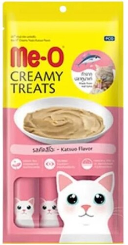 Me-O Çizgili Orkinos Balıklı Ağız Bakım Sağlığı İçerikli Kedi Sıvı Ödül Maması 4 X 15 gr - 1
