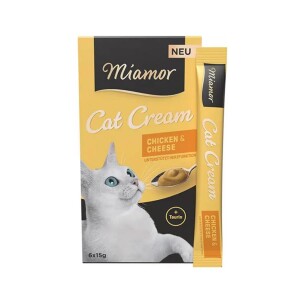 Miamor Cream Tavuk&Peynirli Kedi Ödülü 15 gr x 6 - Miamor