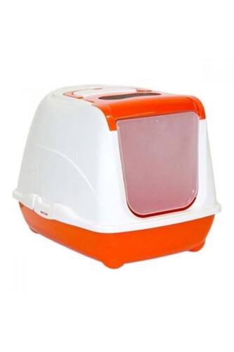 Moderna Flip Kapalı Kedi Tuvaleti Turuncu 50 cm - 1