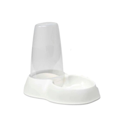 Moderna Sensiflo Hazneli Kedi ve Köpekler için Mama ve Su Kabı Beyaz 1,5 Lt - 1