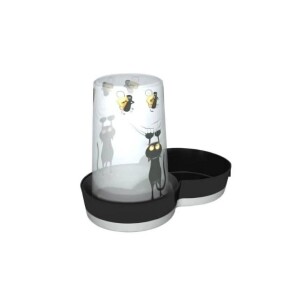 Moderna Trendy Kedi ve Fare Desenli Kedi Su Kabı 1,5 Lt - Moderna