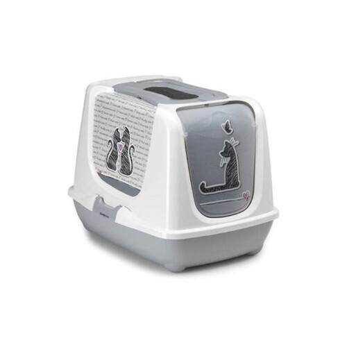 Moderna Trendy Love Cat Kapalı Kedi Tuvaleti 50 cm - 1