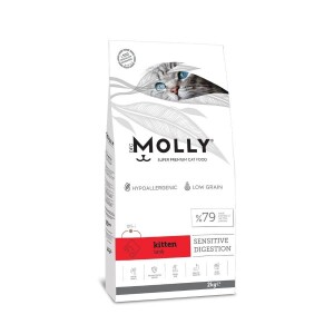 Molly Düşük Tahıllı Hypoallergenic Kuzulu Yavru Kedi Maması 2 Kg - Molly