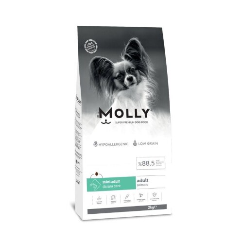 Molly Düşük Tahıllı Hypoallergenic Somonlu Küçük Irk Yetişkin Köpek Maması 2 Kg - 1