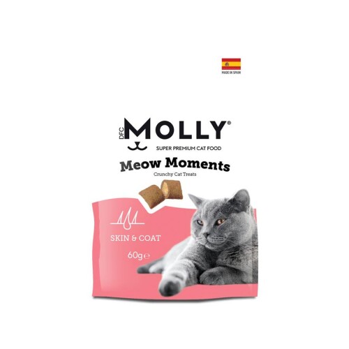 Molly Meow Moments Deri ve Tüy Bakımı Kedi Ödül Maması 60 Gr - 1