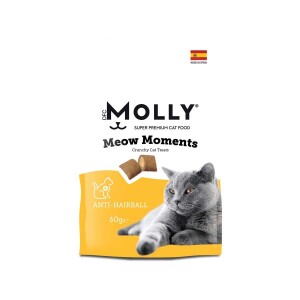 Molly Meow Moments Tüy Yumağı Kontrolü Kedi Ödül Maması 60 Gr - Molly