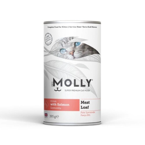 Molly Pate Ezme Somonlu Yavru Kedi Konservesi 395 Gr - 1